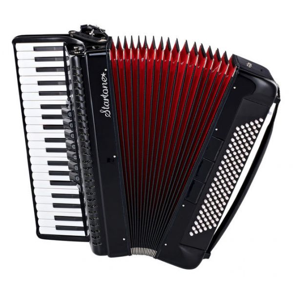 Startone Piano Accordion 120 Black MKII