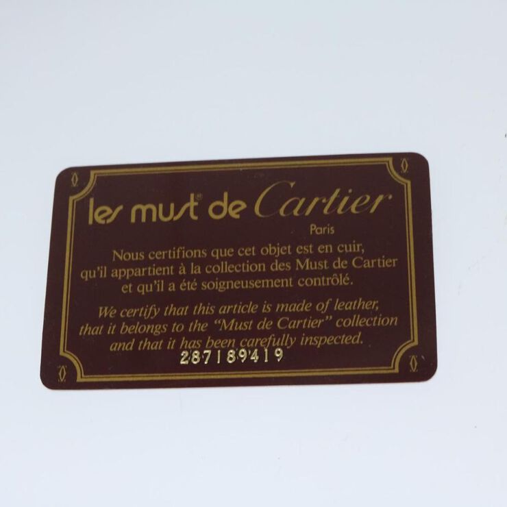 Cartier Vintage Cartier Shoulder Bag Burgundy