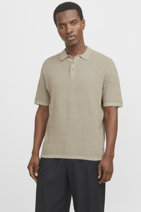 Jack & Jones beige heren polo