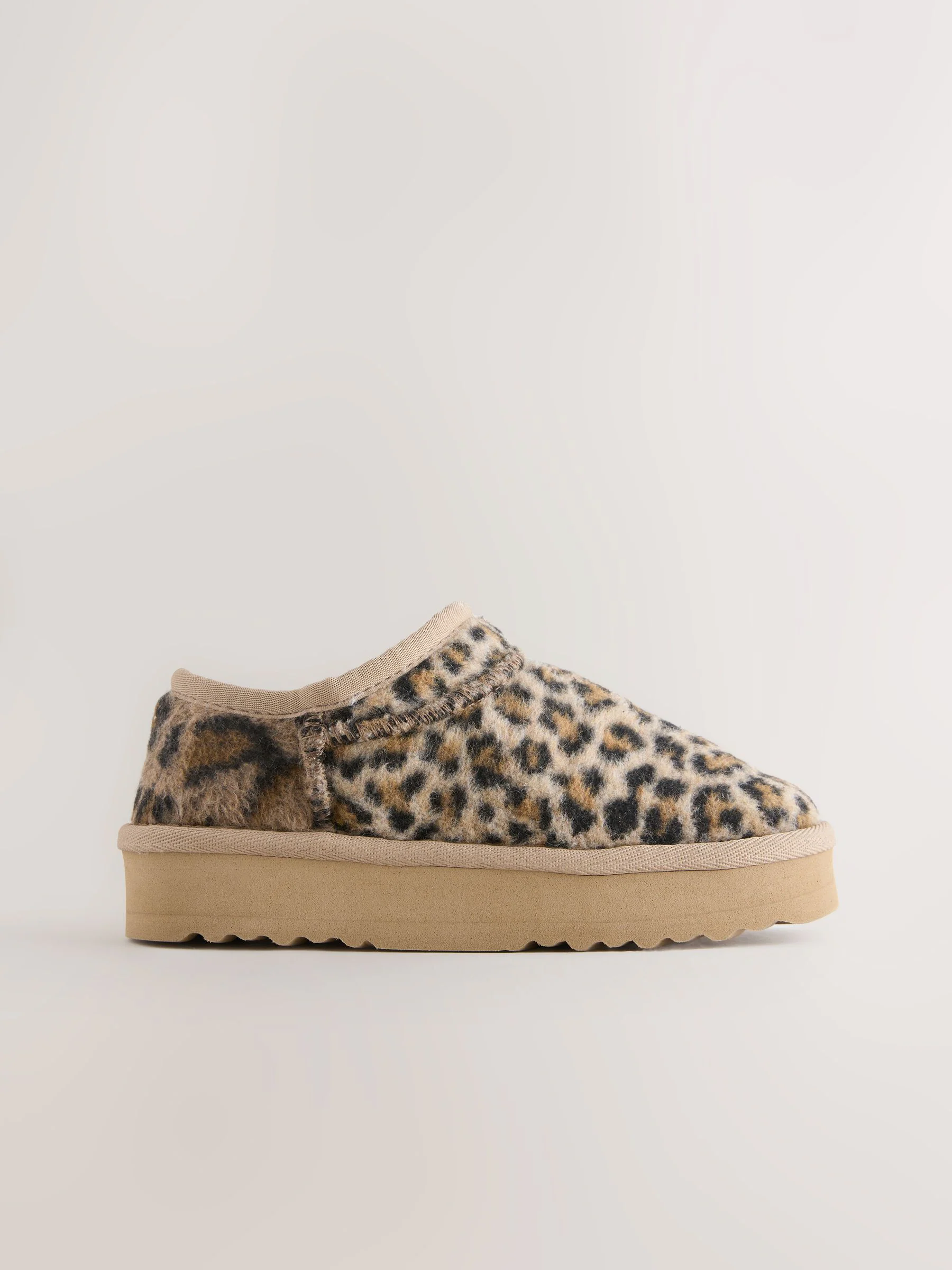 Dierenprint - Lage schoenen Shoot fleece gevoerde pantoffels