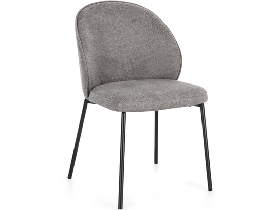 CONCEPT1 - Chaise Lot de 2 C. Wendy gris foncé