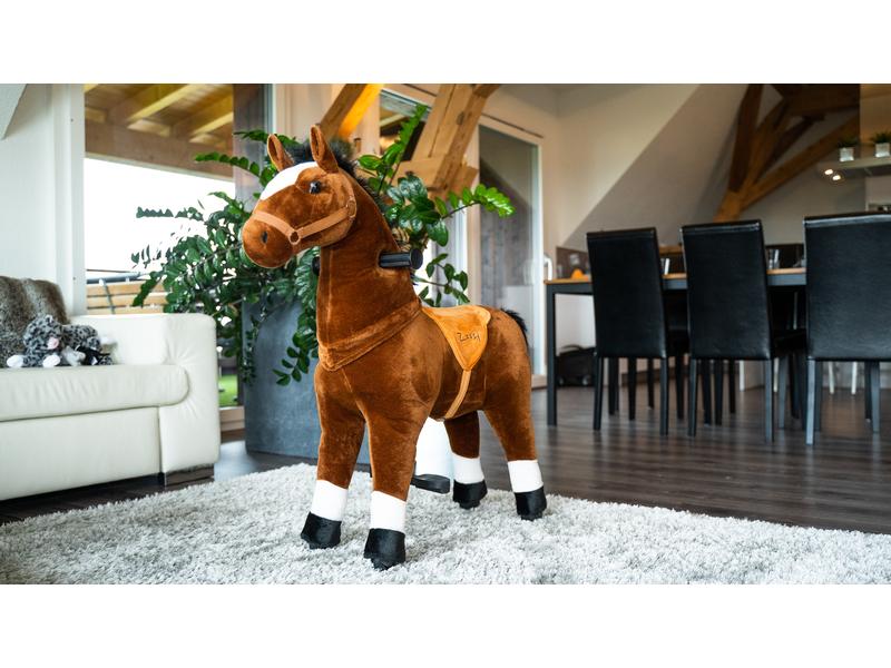 zoosy Reittier Pferd Gr. M Reitpferd mit Rollen an den Füssen