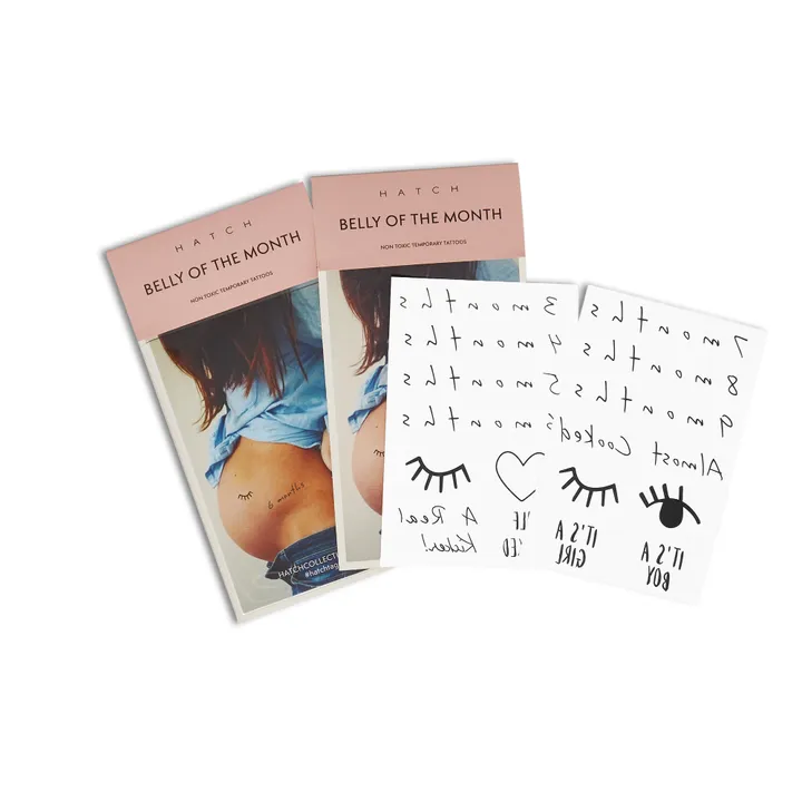 Hatch Mama Tatouages éphémères grossesse