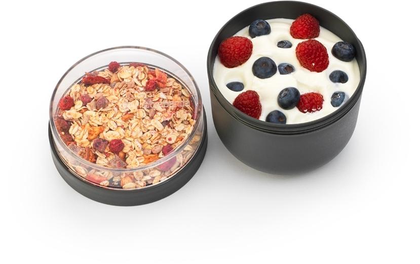 Yoghurtbehälter Make & Take 500 ml, DunkelgrauMüslibecher