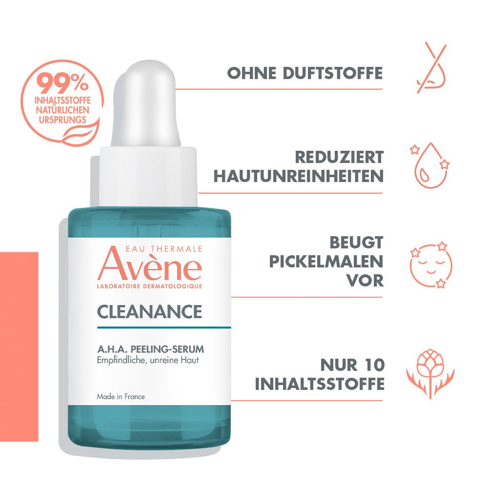 Avène Cleanance A.H.A. Peeling-Serum - zur Verfeinerung des Hautbildes