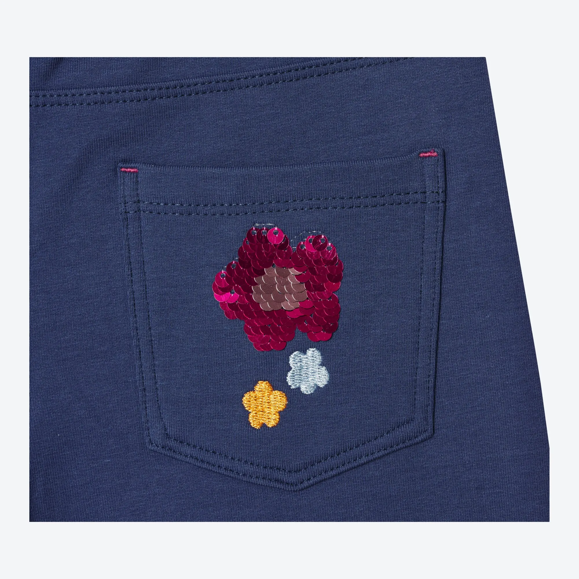 Mädchen-Sweat-Leggings mit Wendepailletten