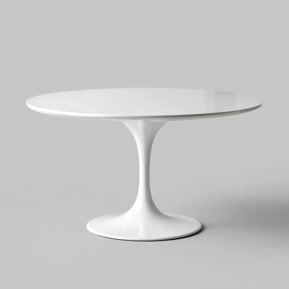 Runder Esstisch 120x120x75 cm - Weiß - Modernes Design