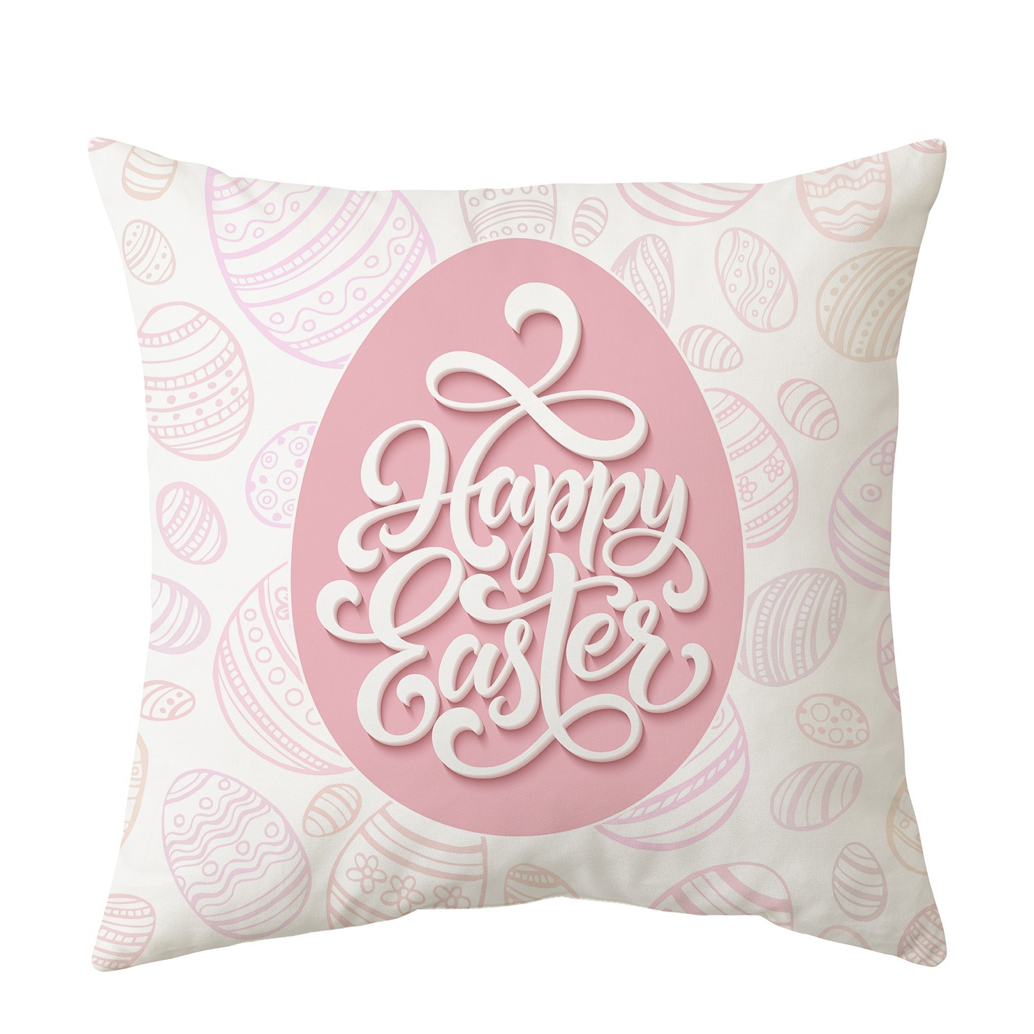 (2er Set) 45x45cm Kissen Bezug Ostern Home Deko Kissenhülle - Design 2