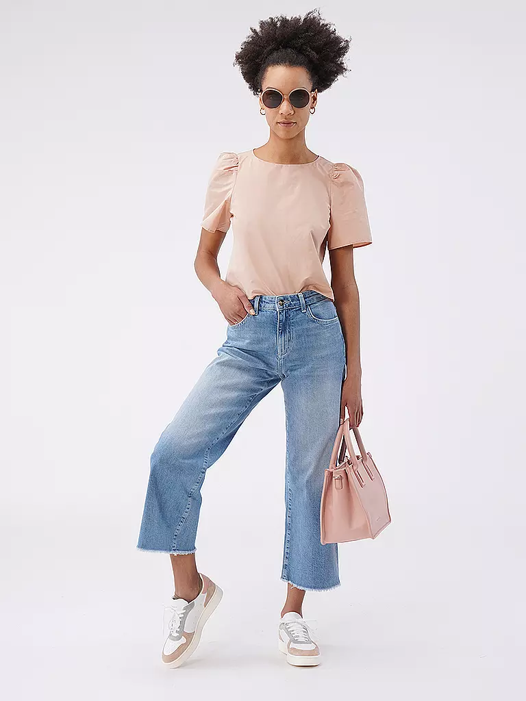 LES VISIONNAIRES Ledertasche - Tote Bag LENA SILKY Medium rosa