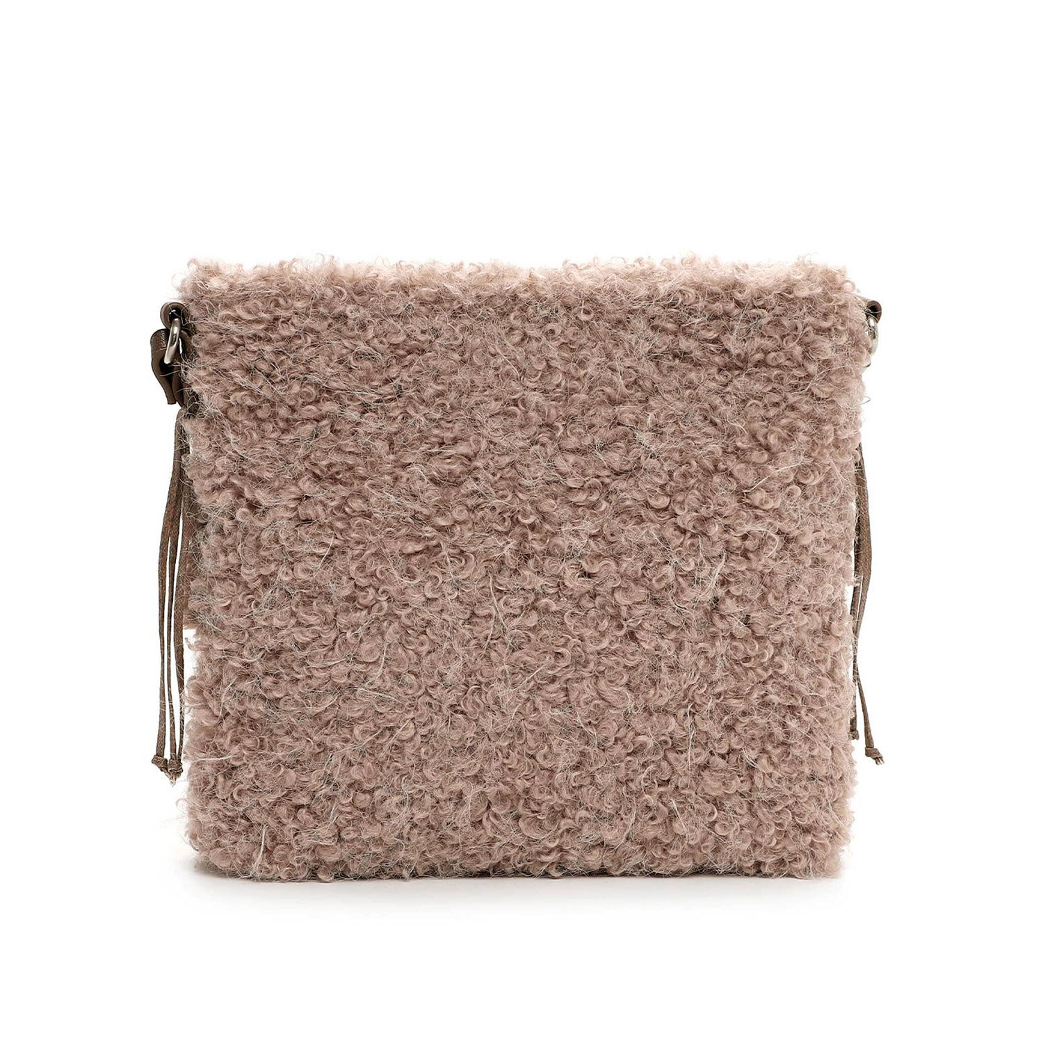 Stylische Crossover Tasche mit Schaffell-Optik