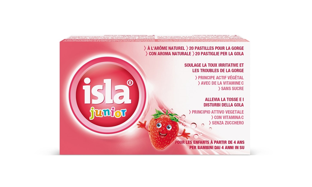 Isla Junior<br>20 Stück, Pastillen, Erdbeere