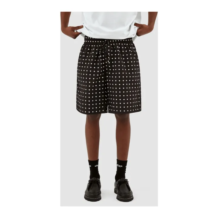 Arte Antwerp Short Heart Print | Noir
