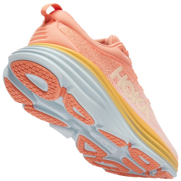 Chaussure running HOKA ONE ONE BONDI 8 W SHELL CORAL/PEACH PARFAIT