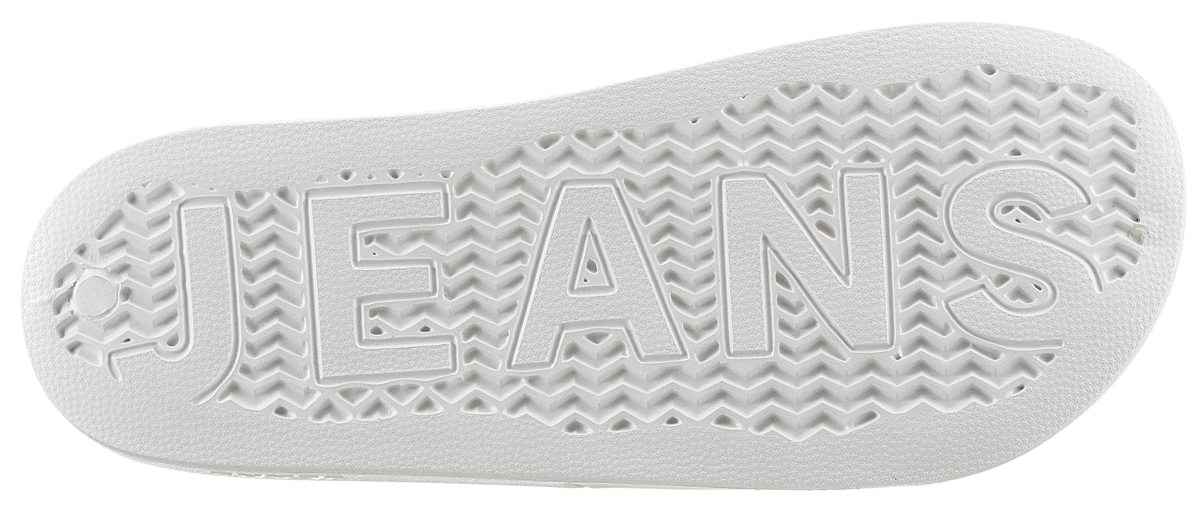 Tommy Jeans Badepantolette »TOMMY JEANS POOL SLIDE ESS«  , Sommerschuh, Poolslides, Schlappen, mit plakativer Logoflag
