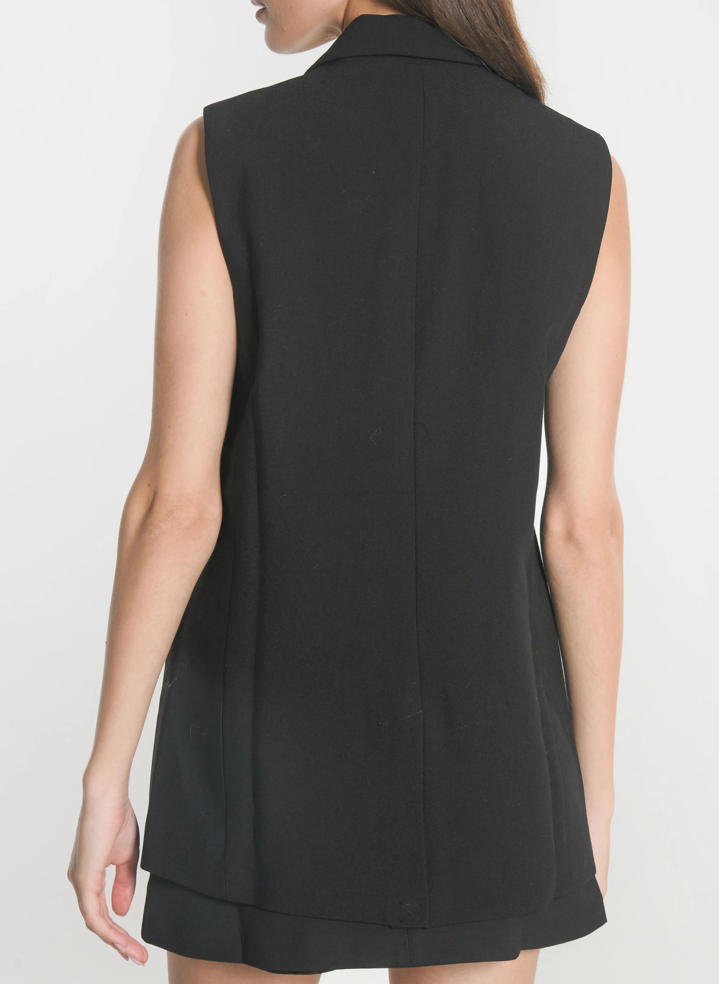 BRITNEY - Veste de tailleur sans manches| Noir