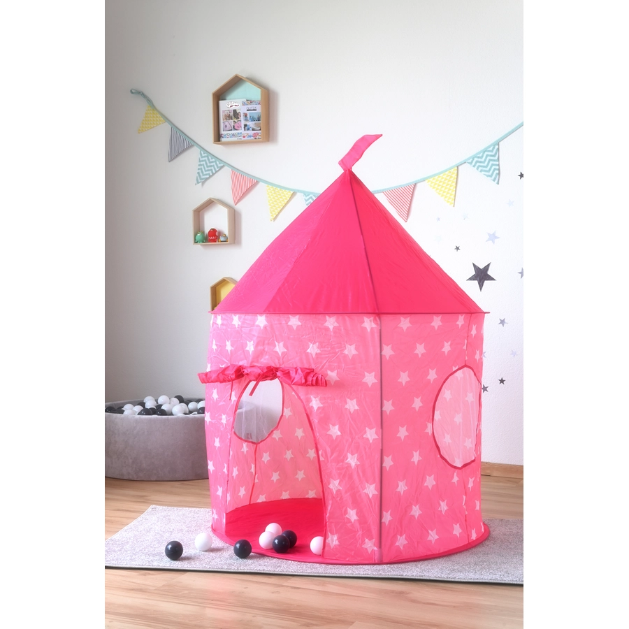 knorr toys® Spielzelt Pink white stars rosa
