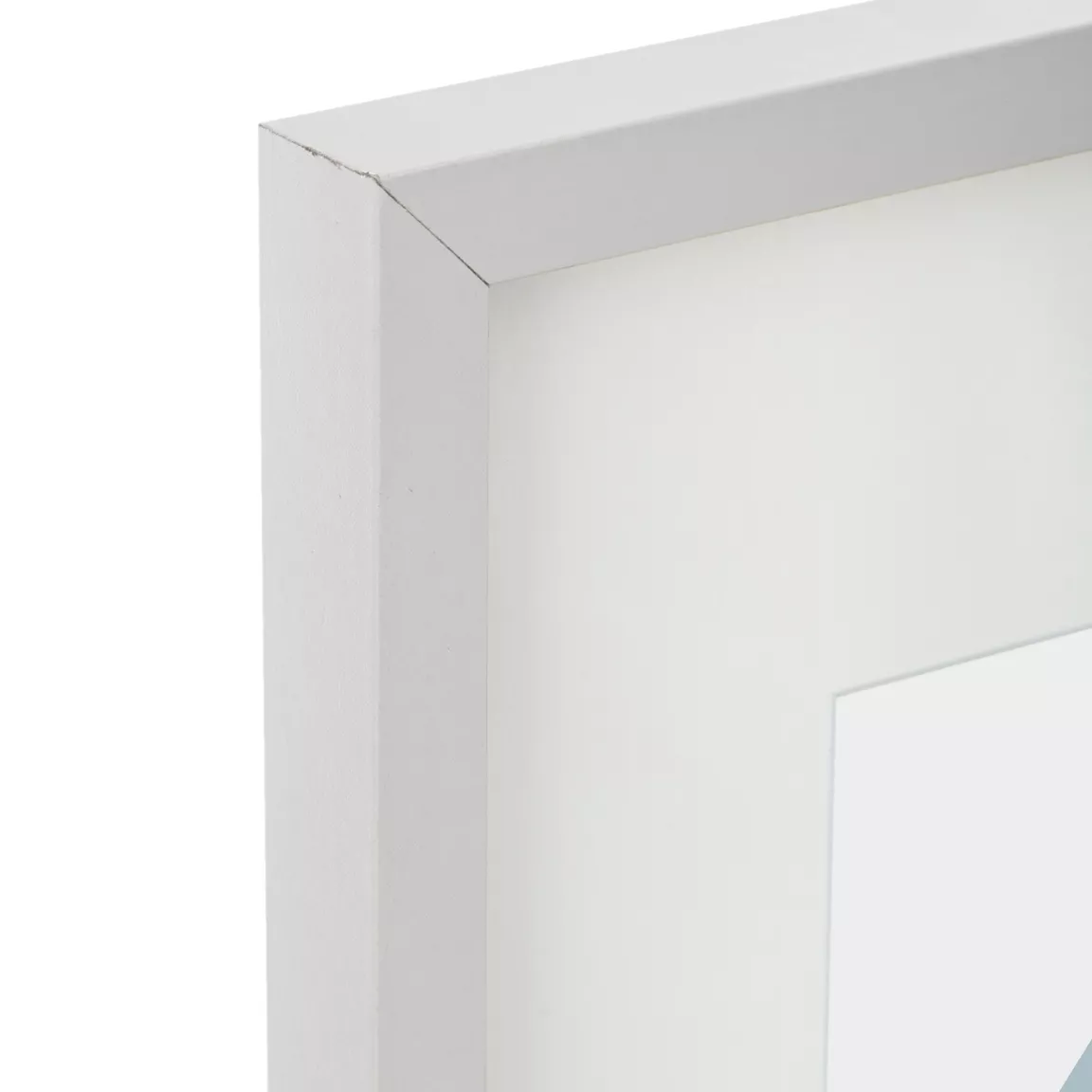 Cadre photo bois mural (40 x 50 cm) Manu Blanc