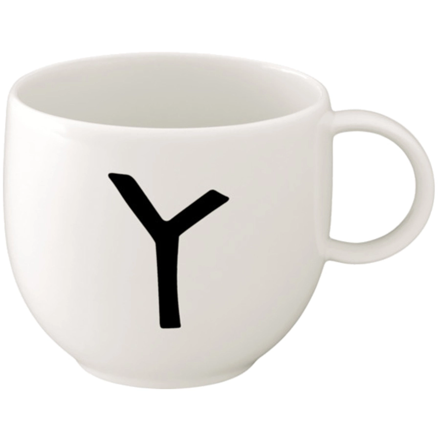 Villeroy & Boch Kaffeebecher Letters 330 ml weiß