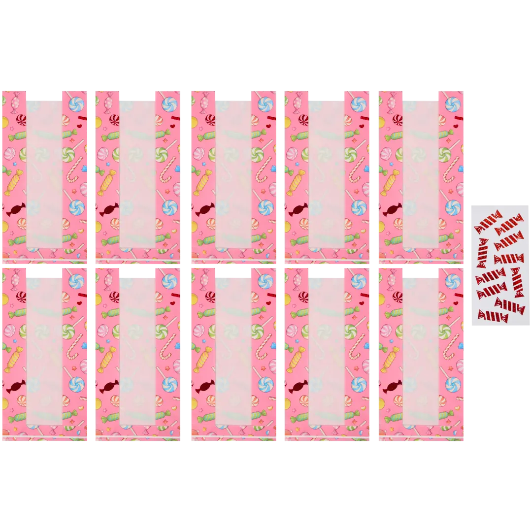 Sachets gourmands avec étiquettes Cool2Party