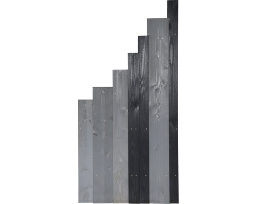 Eindelement Konsta Jenga links 90 x 180/90 cm antraciet/grijs