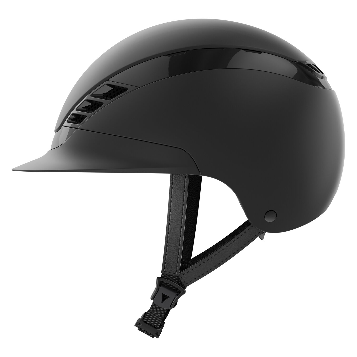 ABUS PIKEUR Reithelm AirLuxe Pure  - black