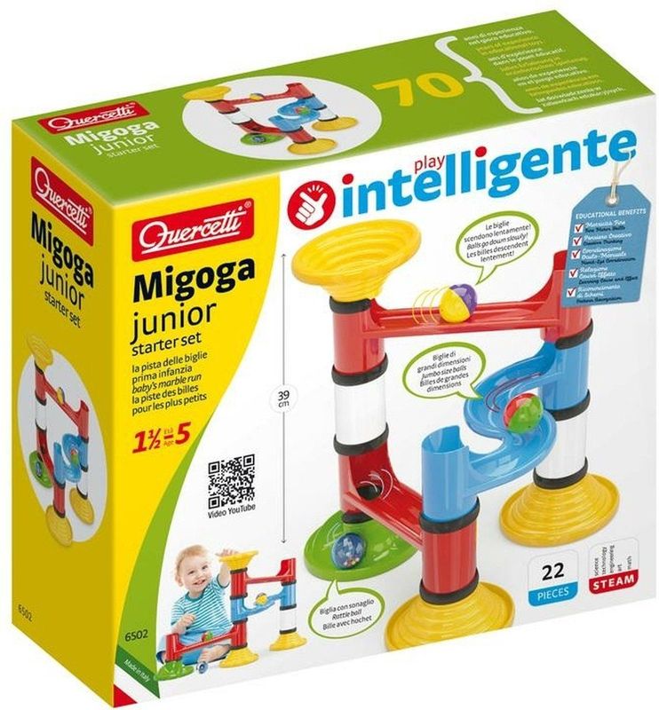 Quercetti - 6502 Migoga Junior - Knikkerbaan - Multicolor - Kunststof