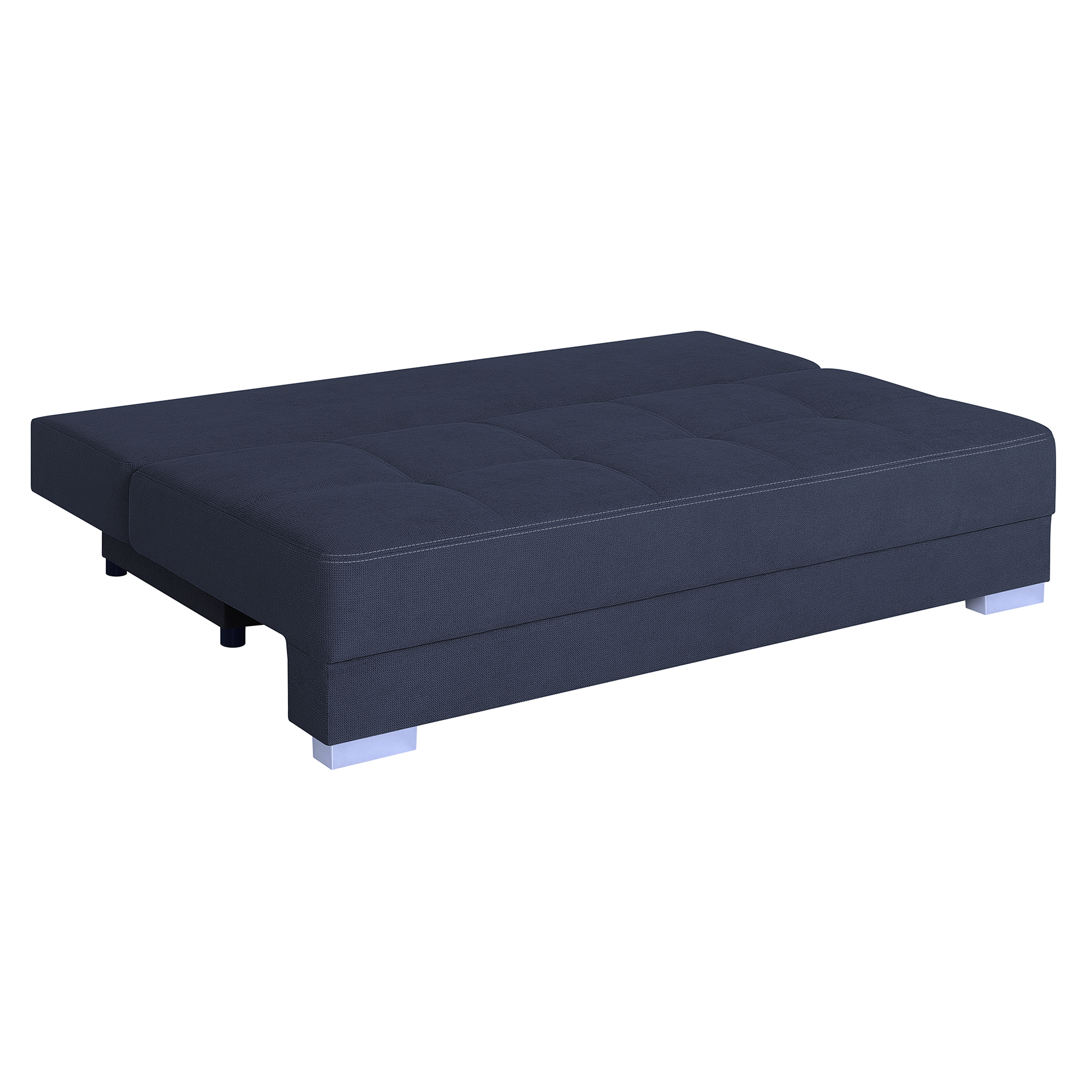 Schlafsofa - deep blue - mit Staukasten - Dauerschläfer