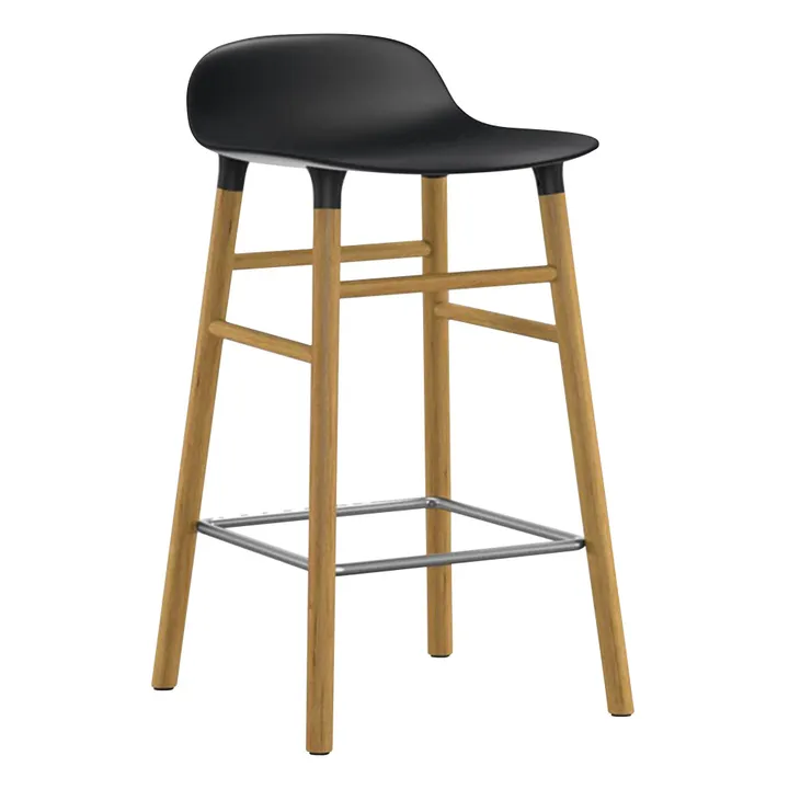 Normann Copenhagen Tabouret Form en chêne | Noir