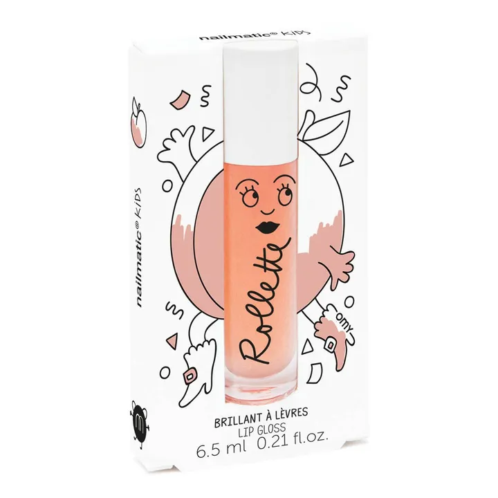 Nailmatic Kids Rollette brillant à lèvres pêche - 6,5 ml | Orange