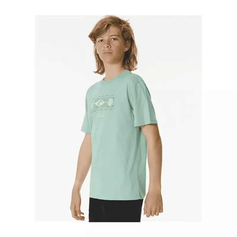 Teeshirt junior RIPCURL Pure Surf Sun Tee-Boy Dusty Green