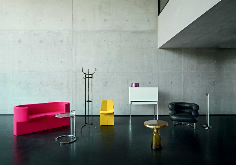 ClassiCon Adjustable Table E 1027 bijzettafel Ø52 helder glas