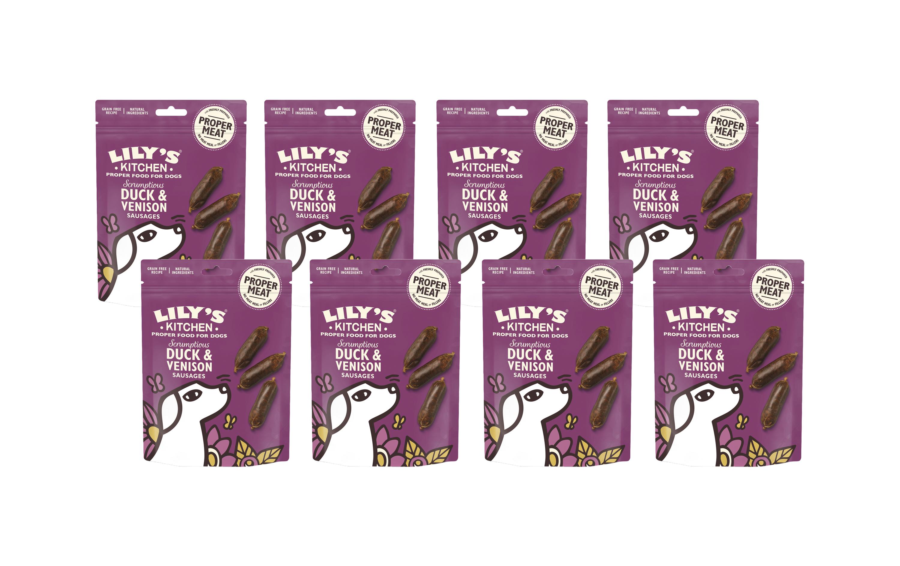 Duck and Venison Sausages, 8 x 70 gDuck and Venison Sausages 70g