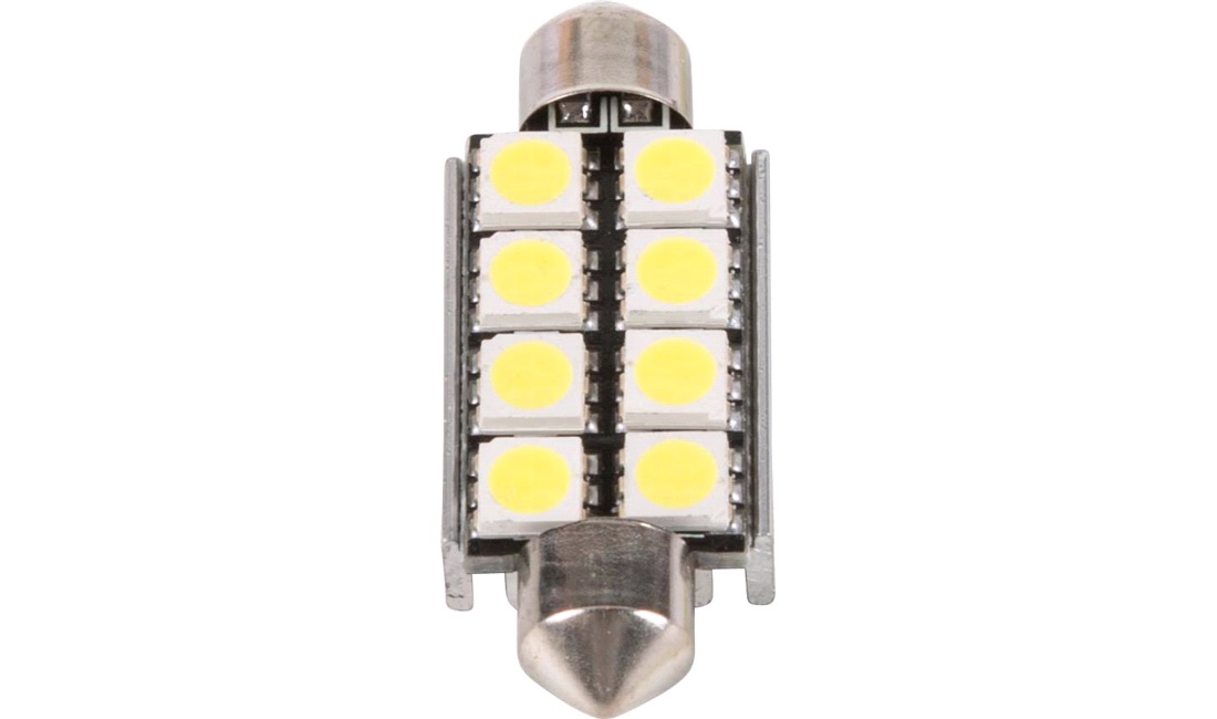 Pinolpære 41 mm med 8 LED Canbus IC