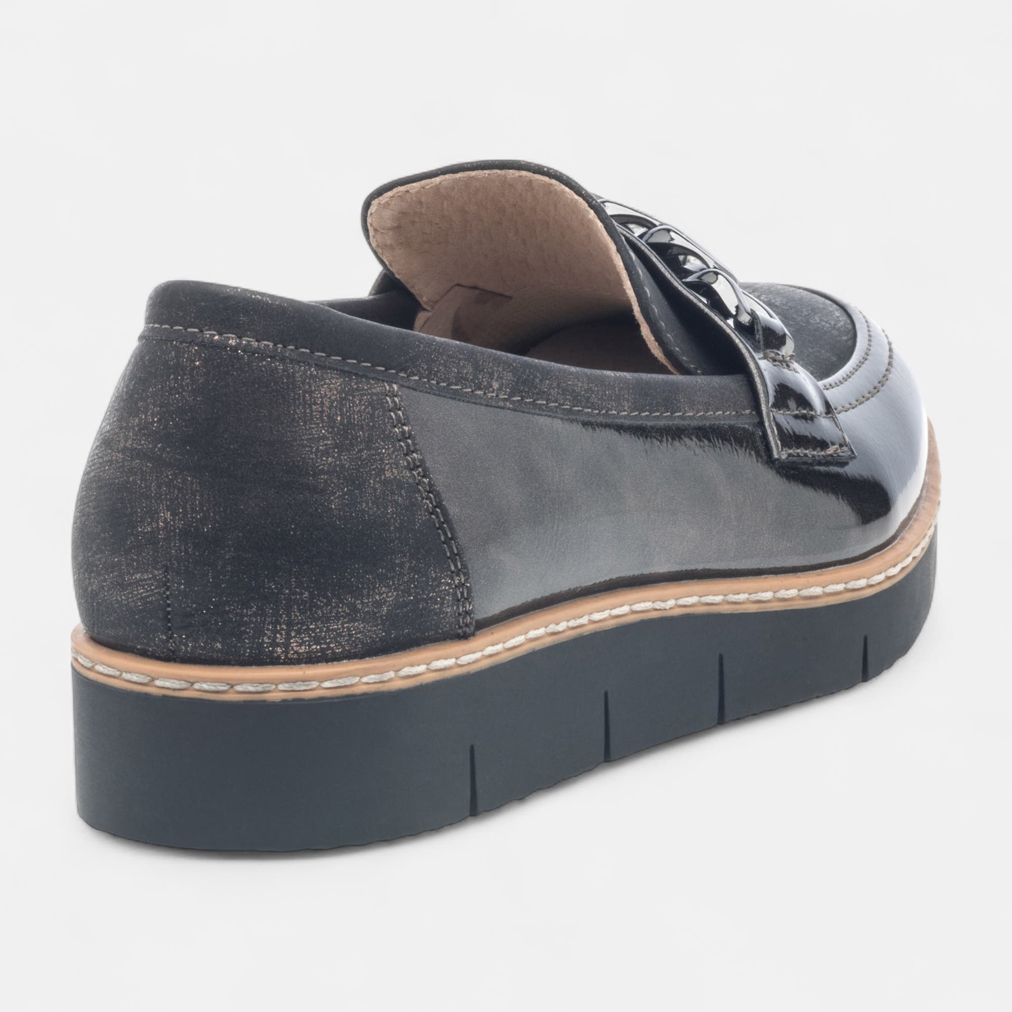 Mocassins Femme bronze