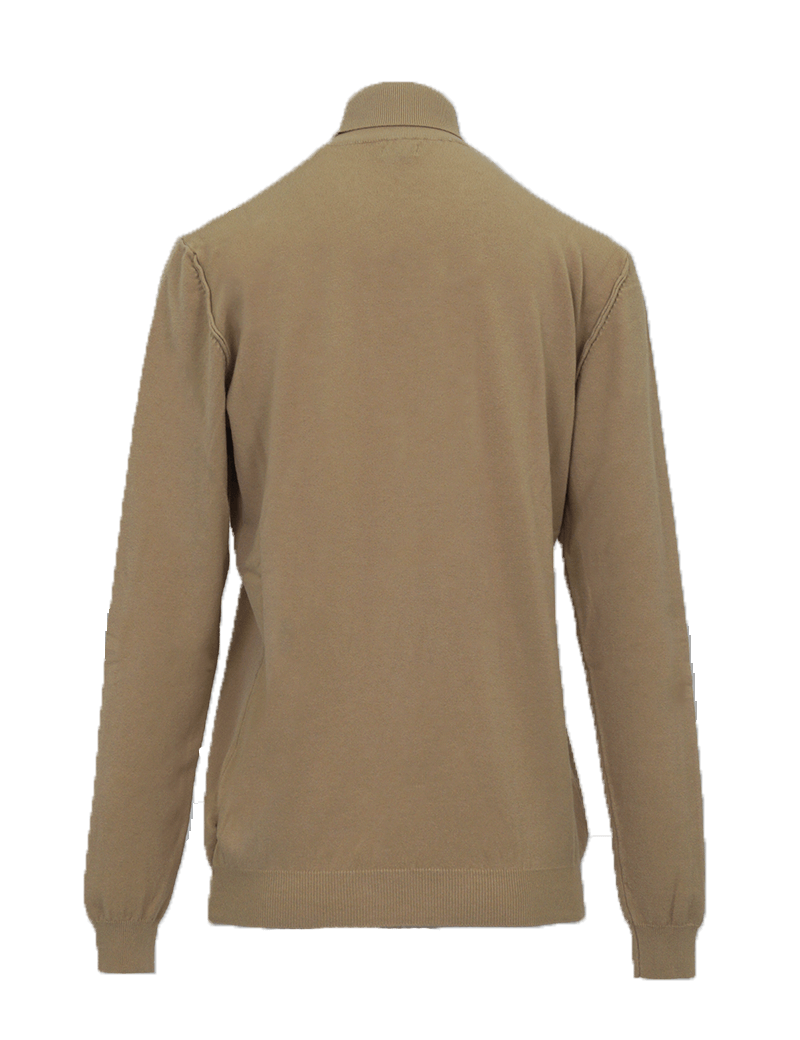 IMPERIAL PULL COL ROULÉ AJUSTÉ BEIGE