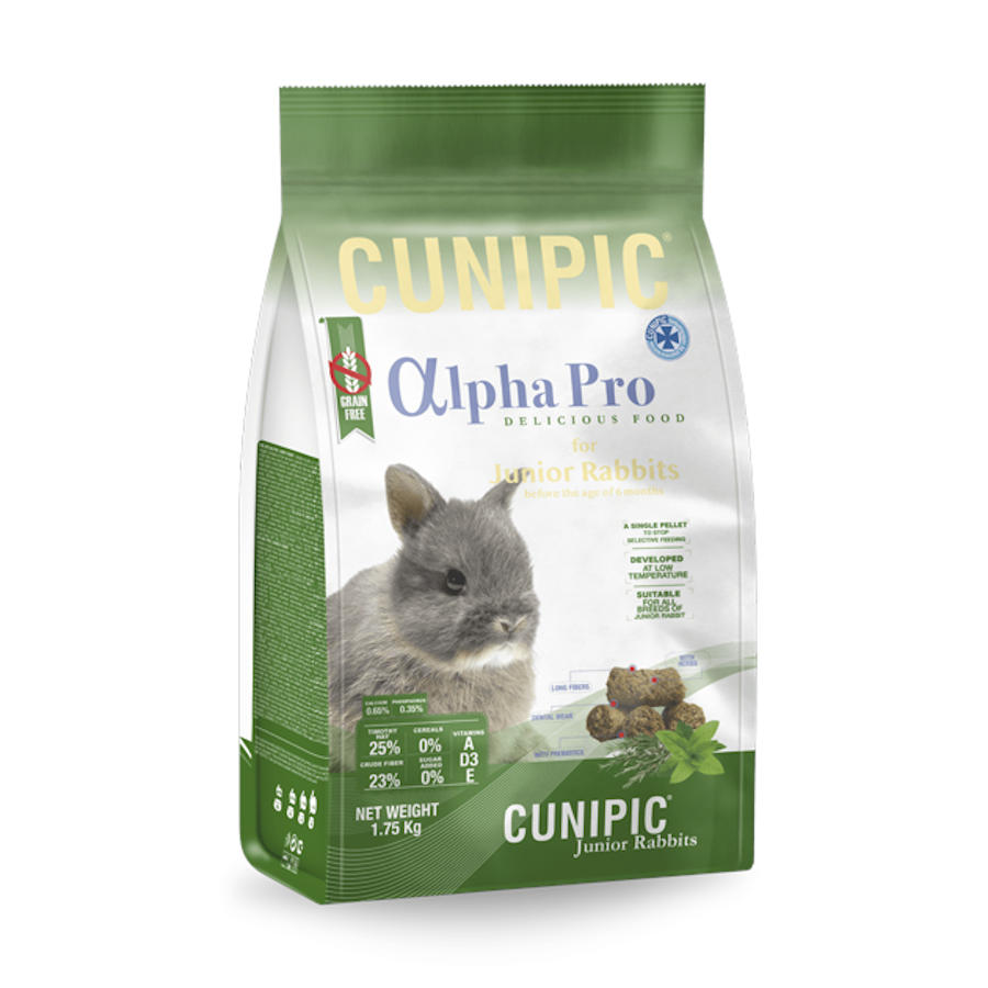 Ração para coelhos Cunipic Junior Alpha Pro sem grãos