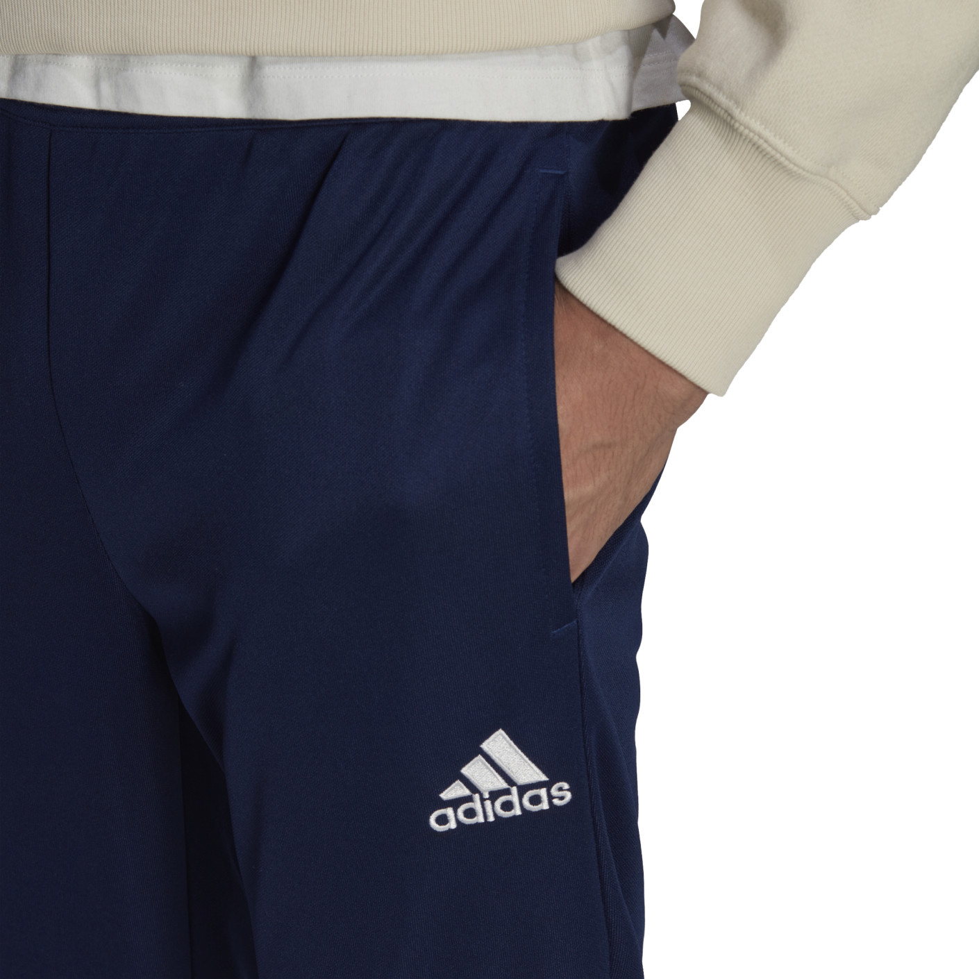 Adidas Entrada 22 Trainingsbroek Donkerblauw Wit