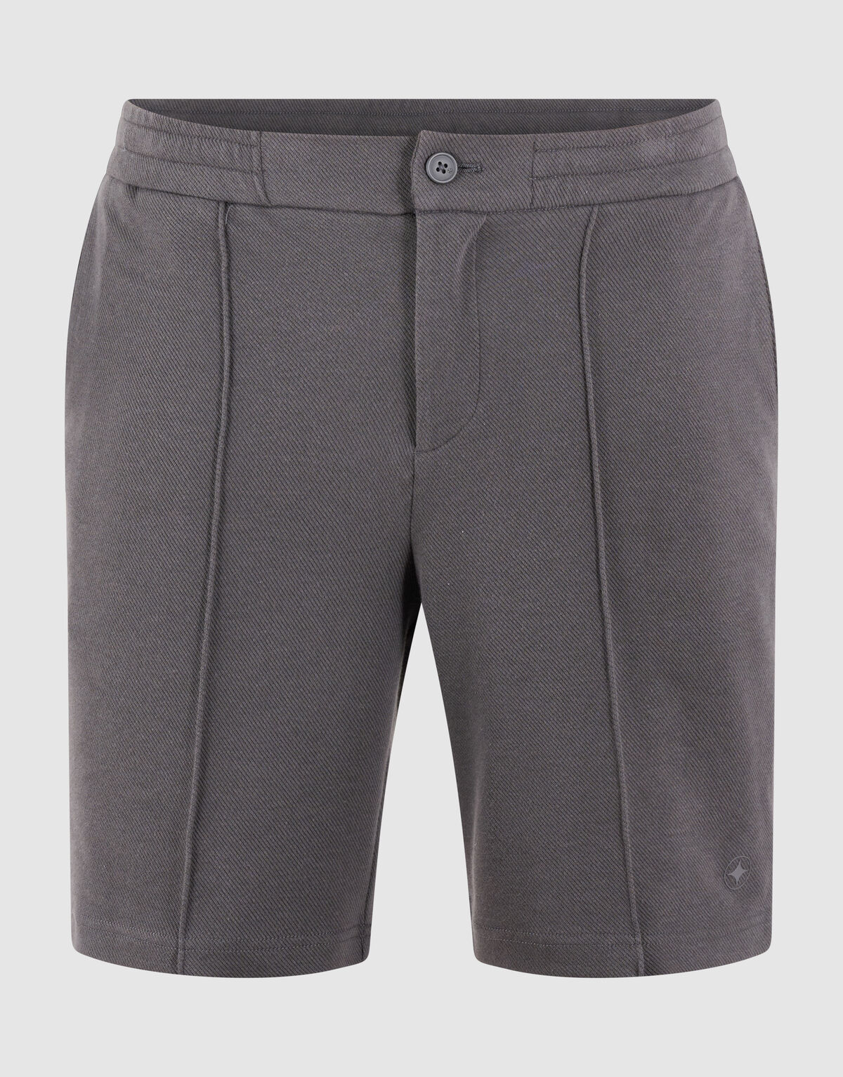 Structuur Regular Fit Short Donkergrijs