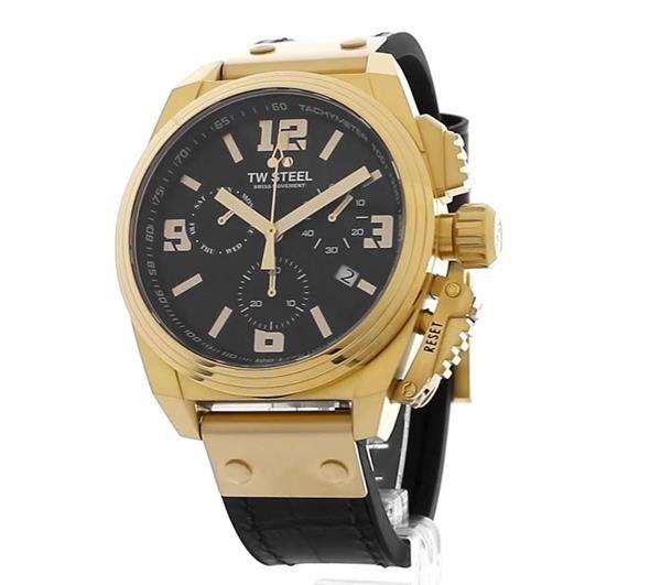 TW Steel Mens TW Steel Swiss Canteen Chronograph Date Watch