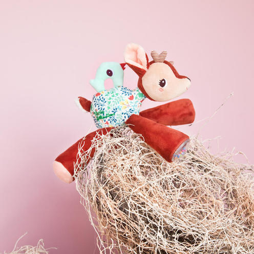 Peluche Stella au galop - Faon sonore Brun - LILLIPUTIENS