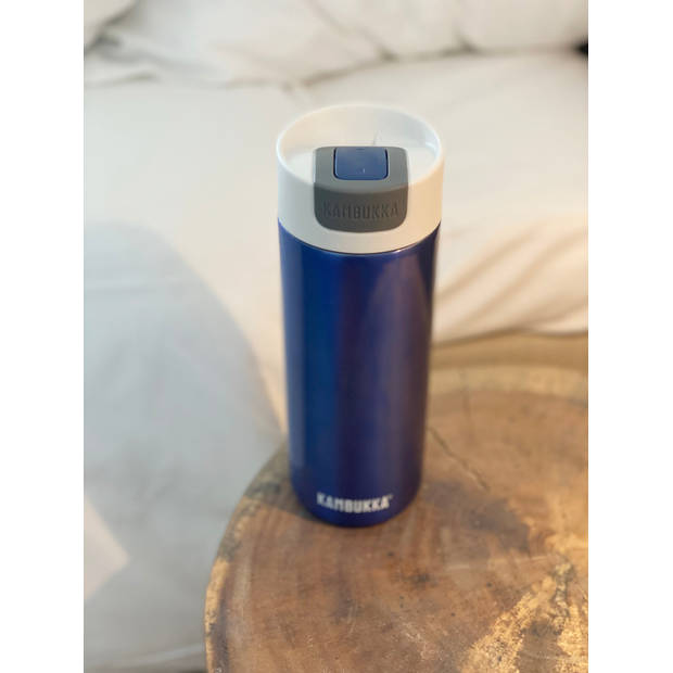 Thermosbeker/Koffiebeker - 500 ml - Lekvrij - 10 uur warm - Kambukka isoleerbeker - Olympus Blue Moon
