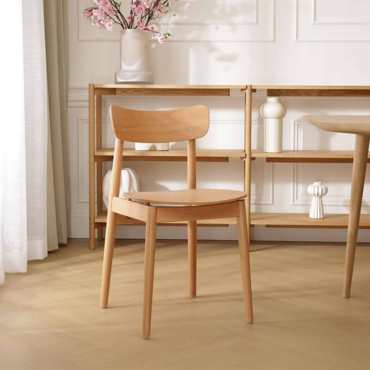 Houten eetkamerstoel George - naturel