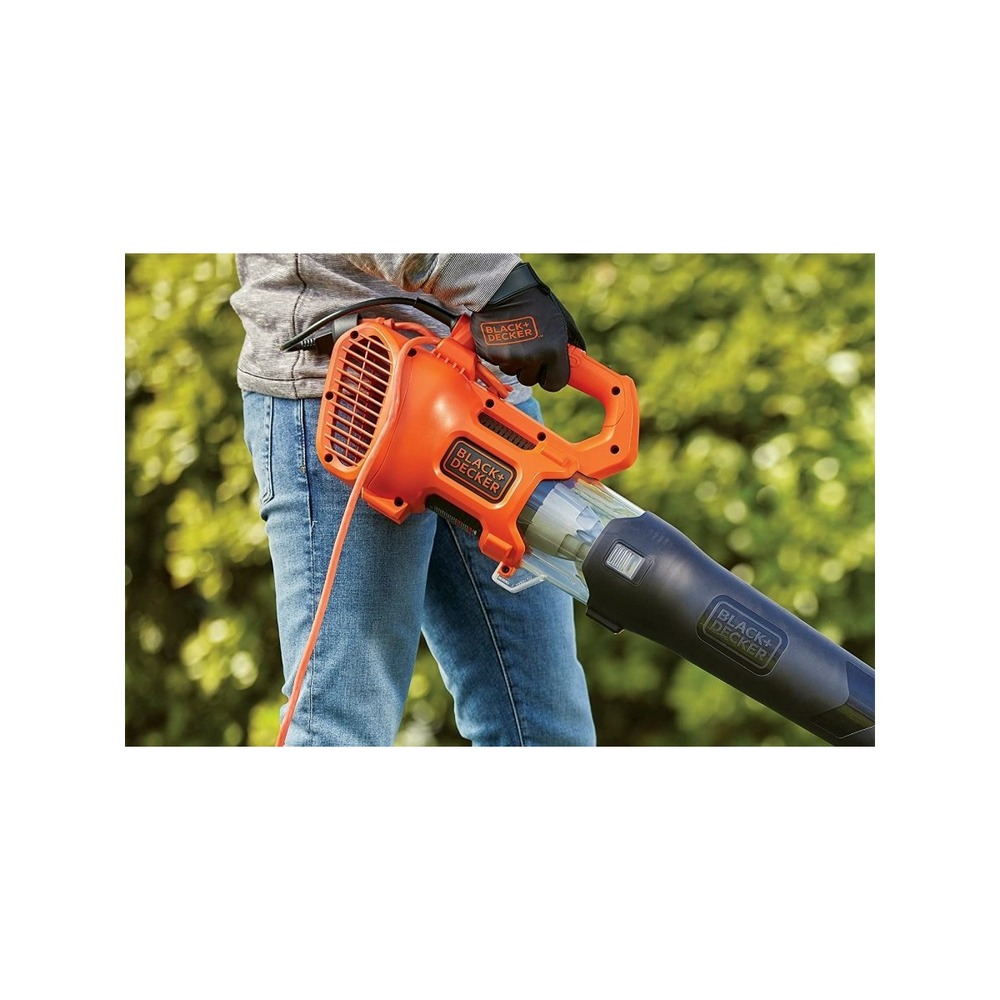 Souffleur électrique 1850w black+decker bebl185-qs racloir intégré
