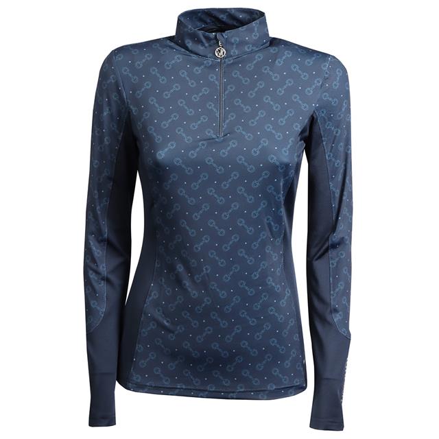 Trainingsshirt Harry's Horse Just Ride Retro Donkerblauw
