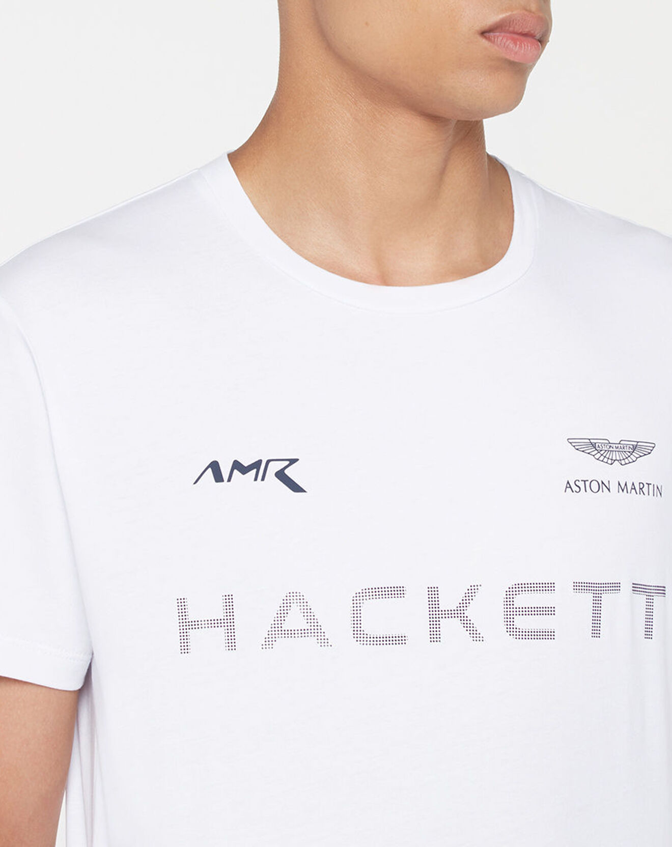 Hackett London T-Shirt Aston Martin Racing blanc
