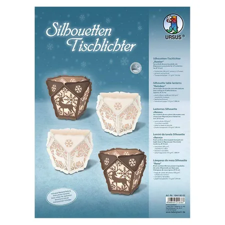 URSUS Silhouetten Tischlichter Rentier, für 4 Lichter