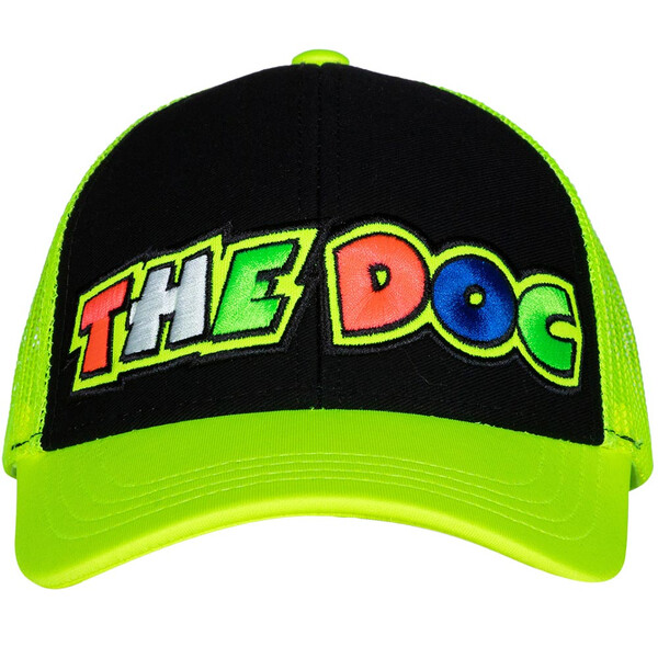 VR46 - Casquette enfant The Doc Jaune fluo / Noir