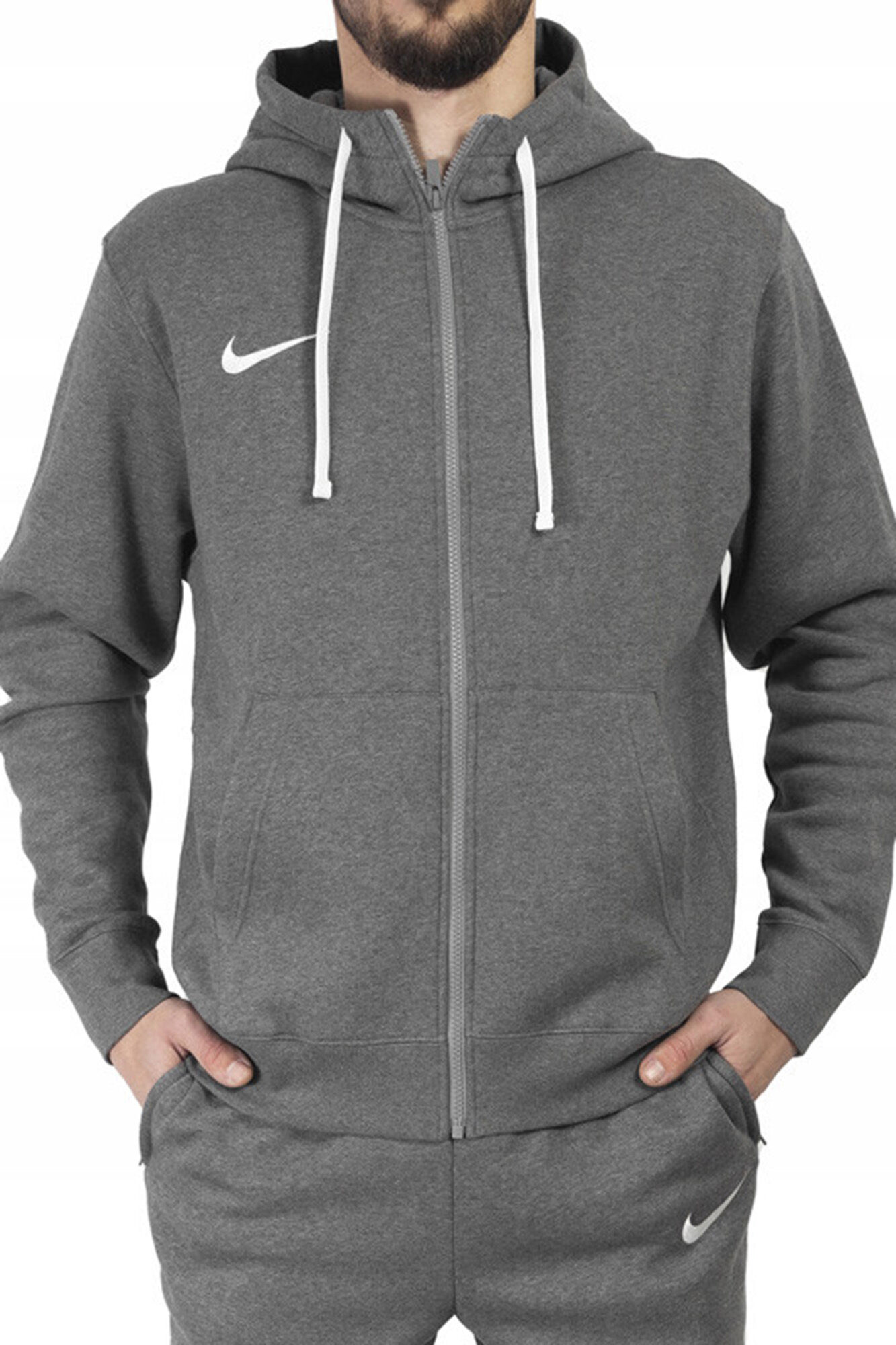 Moletom com zíper Nike Park 20 - Cinza Médio