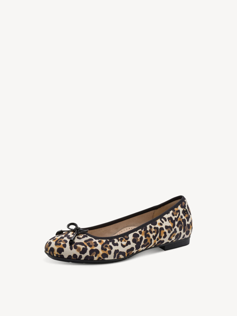 Leren Ballerina - beige