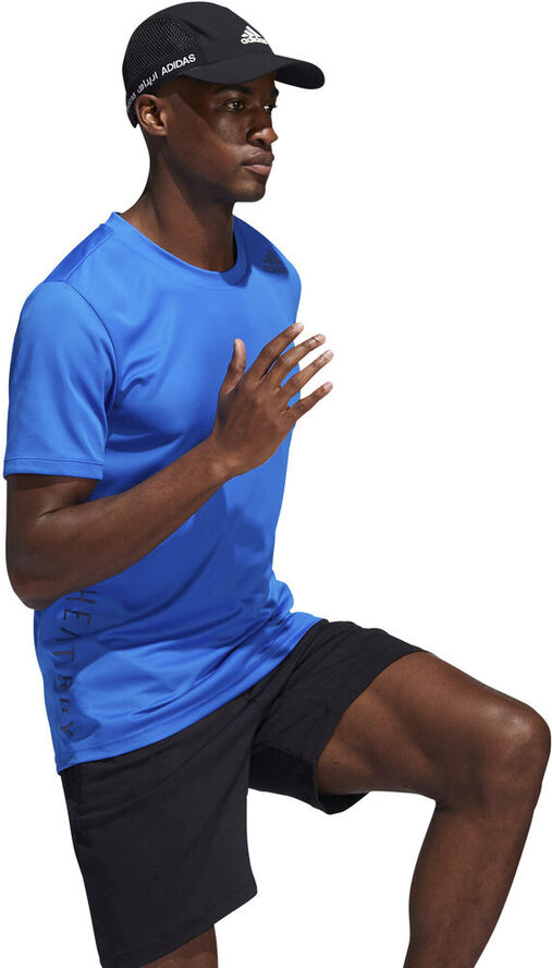 adidas HEAT. RDY 3-Stripes T-shirt Blå